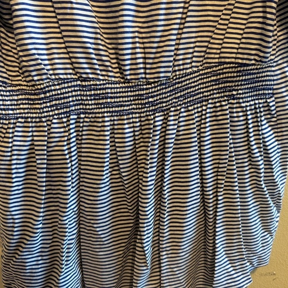 Francesca’s Miami Stripe Nautical Short Sleeve Top Sz Large - Picture 9 of 11